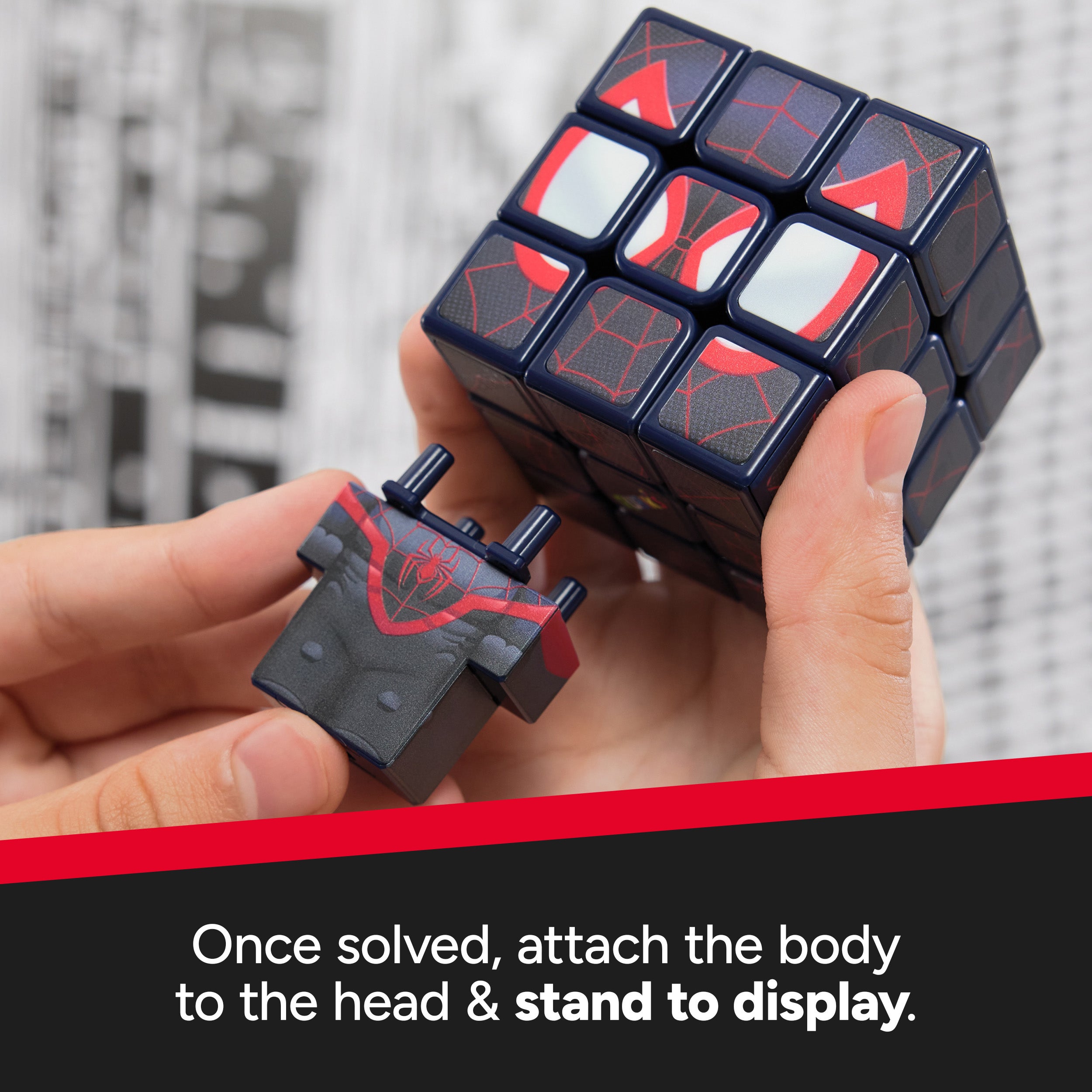 【もりもり】PET MARVEL Magic Cube Rubik's Cubers Marvel Miles Morales 3x3 Puzzle Cube | GetPro Products