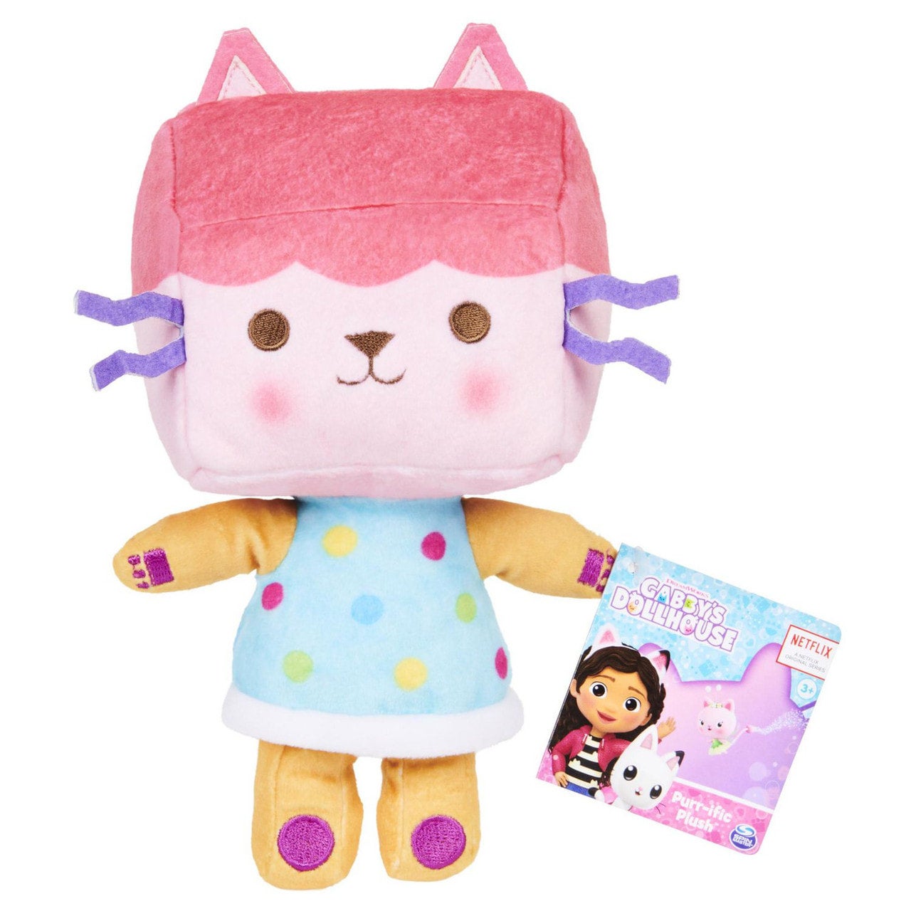 Gabby's Dollhouse, 8-inch Pillow Cat Purr-ific Plush Toy, Kids Toys for  Ages 3 and up