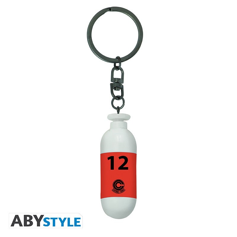Dragon Ball Z Red Capsule Corp 3D Keychain